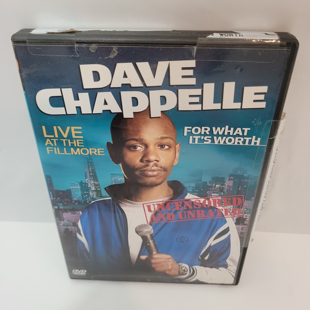 Dave Chappelle DVD For What Its Worth Live At The Fillmore Unrated Comedy